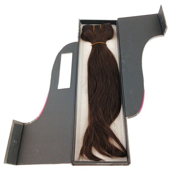 SHE Flip N Go Hair Extension 100% Remy Human Hair by Shilo Natural Look 16-18" - Picture 2 of 4